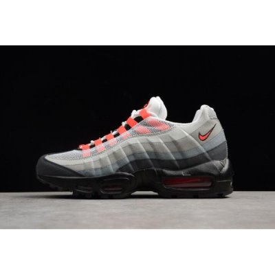 Nike Erkek Air Max 95 Beyaz / Kırmızı / Gri Koşu Ayakkabısı Türkiye - XXS49UEC